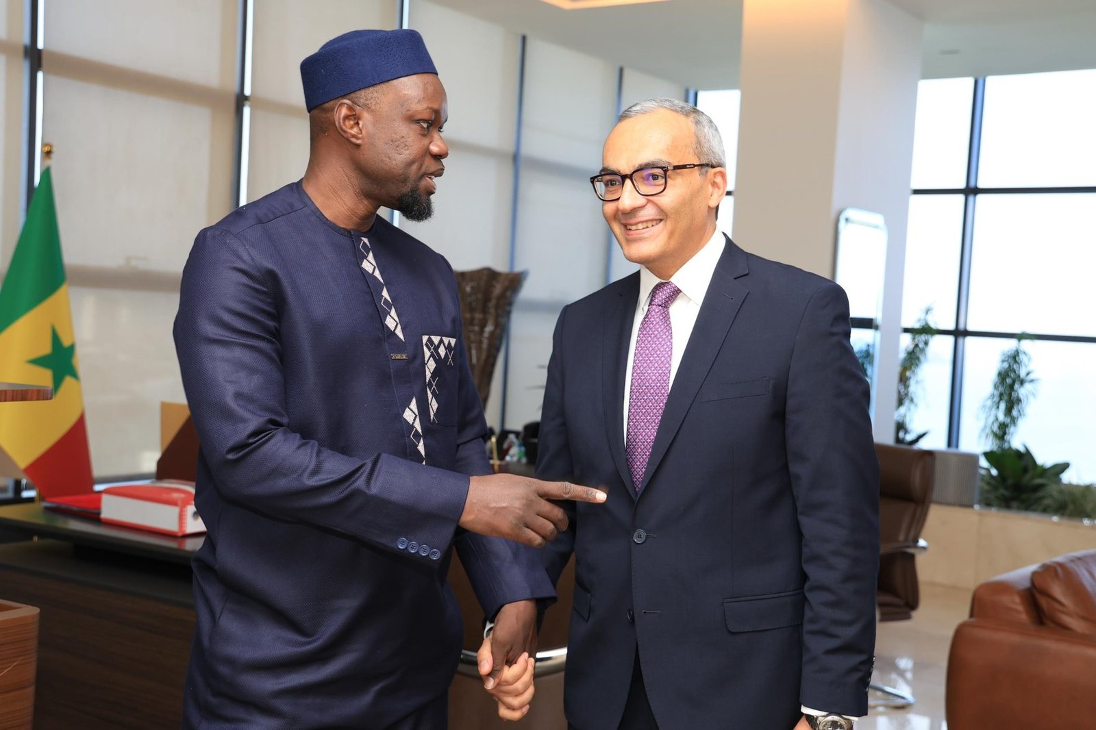 Une délégation d’hommes d’affaires