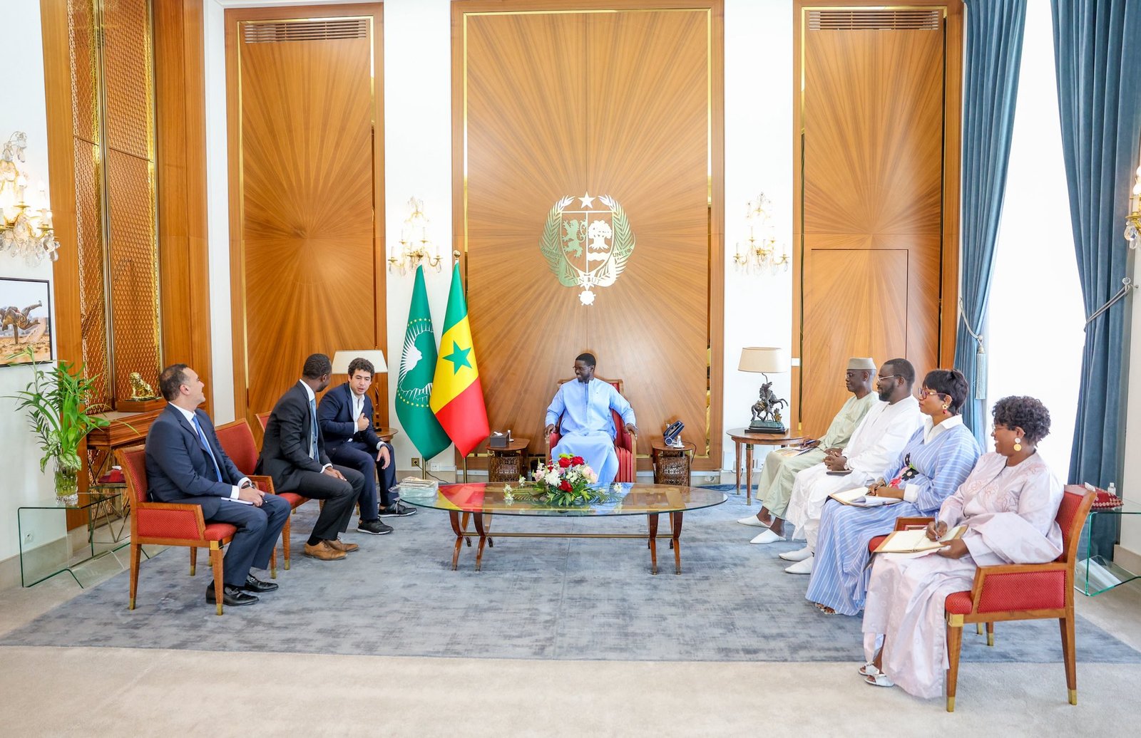 Rencontre du Président de la République du Sénégal avec le Président du Groupe ORASCOM